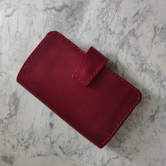 レザークラフト、ハンドメイド、エルバマット、イタリアレザー、ミドル