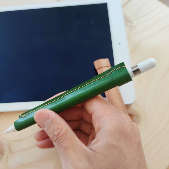 本革 ヌメ革 apple pencil専用 レザーホルダー グリップ ケース iPad
