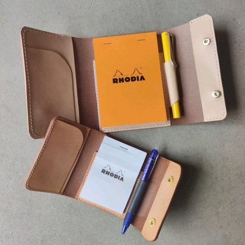 アイデア出しに活躍！ロディアのメモパッド専用本革ヌメ革ホルダー