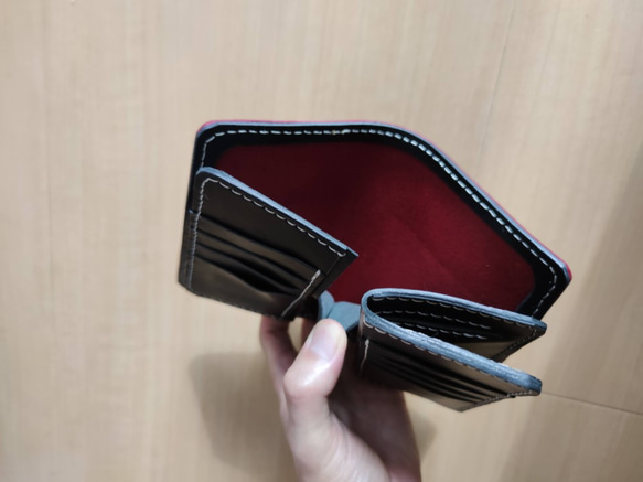 ヌメ革　収納抜群　ミドルウォレット　選べるカラー 財布・ケース・小物入れ ミニ財布・コンパクト財布 その他ミニ財布・コンパクト財布 S1712130898(13000円)