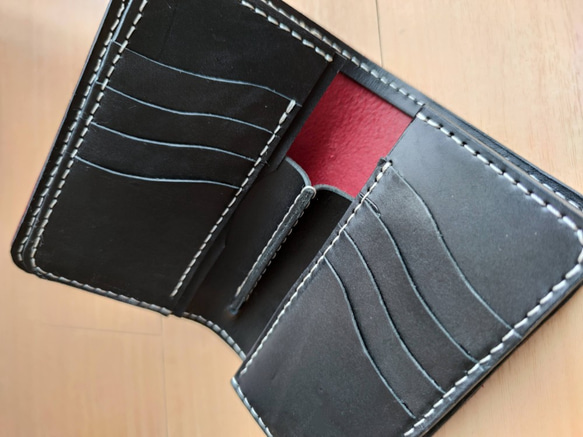 ヌメ革　収納抜群　ミドルウォレット　選べるカラー 財布・ケース・小物入れ ミニ財布・コンパクト財布 その他ミニ財布・コンパクト財布 S1712130898(13000円)