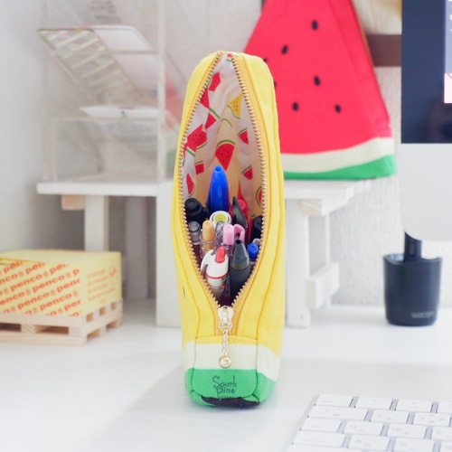 新品未使用 夏 スイカ パイナップル サボテン 雑貨 ポーチ ランチ スイカとパイナップルの「ハワイアン3連ストラップ」