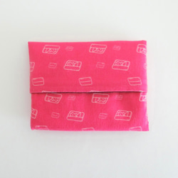 【ピンク】リバーシブル ポケットティッシュケース 6枚目の画像