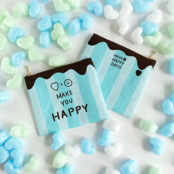 【mint Chocolate】Smile Flat Pouch 第1張的照片