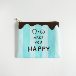 【mint Chocolate】Smile Flat Pouch 第3張的照片