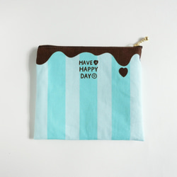 【mint Chocolate】Smile Flat Pouch 第4張的照片