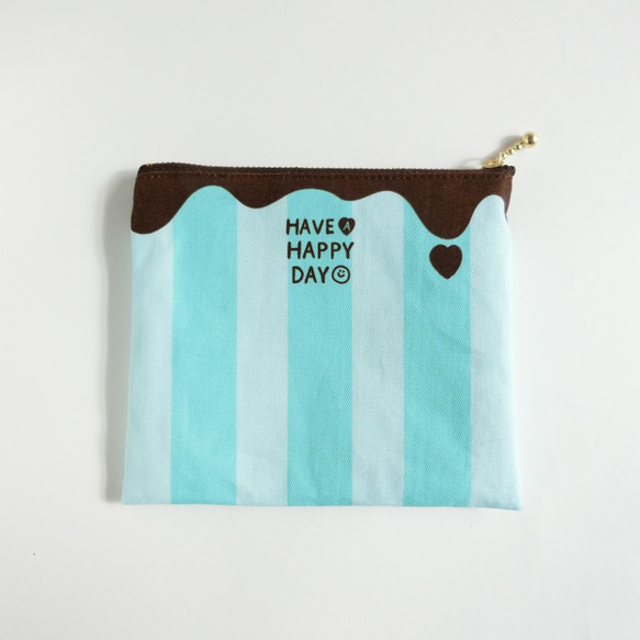 【mint Chocolate】Smile Flat Pouch 第4張的照片