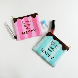 【mint Chocolate】Smile Flat Pouch 第5張的照片