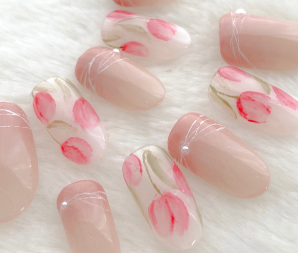 pink×white×silver ネイルチップ ピンクホワイトゼブラシンプルギャルネイルチップ ネイルチップ