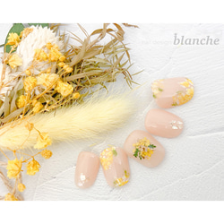 ネイルチップ★blanche★ミモザネイル 1枚目の画像