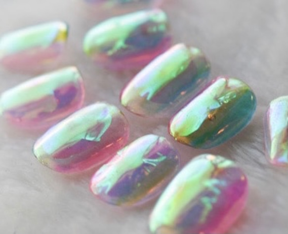 今期注目♪つやうる氷ネイル！ ネイルチップ（つけ爪） blanche 通販