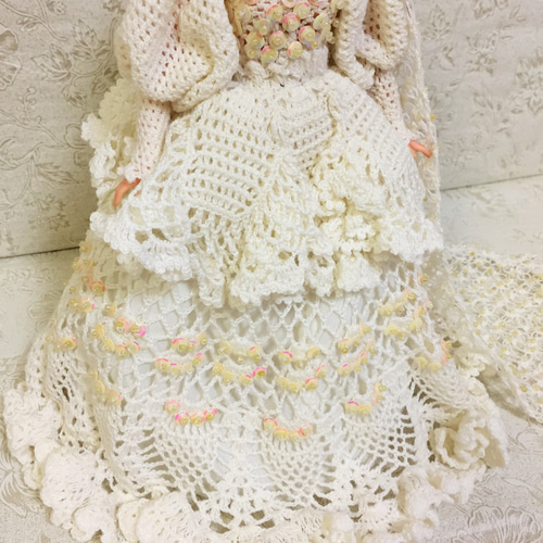 バービー用かぎ針編みドレス・帽子セット