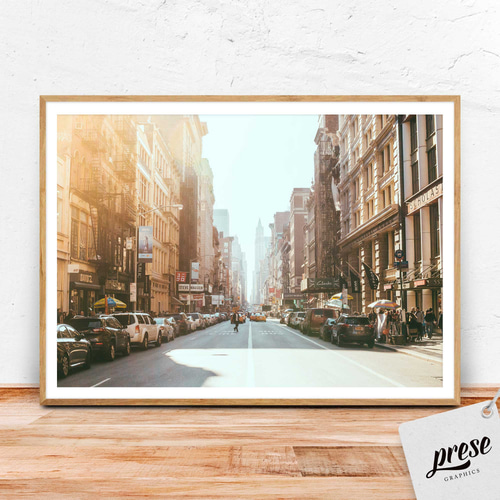 ソーホー、ニューヨーク街の風景 写真・グラフィック preseART 通販