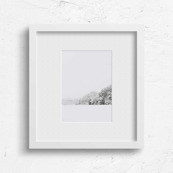 北陸能登の雪のやまぎわ、ミニマルな風景 2枚目の画像