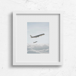 雲の上を飛行する空の貴婦人DC-8とF/A-18 2枚目の画像