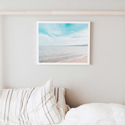 青空と海辺の風景：清々しい浜辺の癒しポスター ～夏の涼しさと安らぎをあなたの部屋へ～ 3枚目の画像