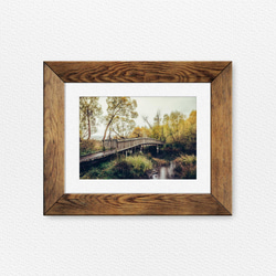 e594 静かな秋の気配とアメリカの古い橋 2枚目の画像