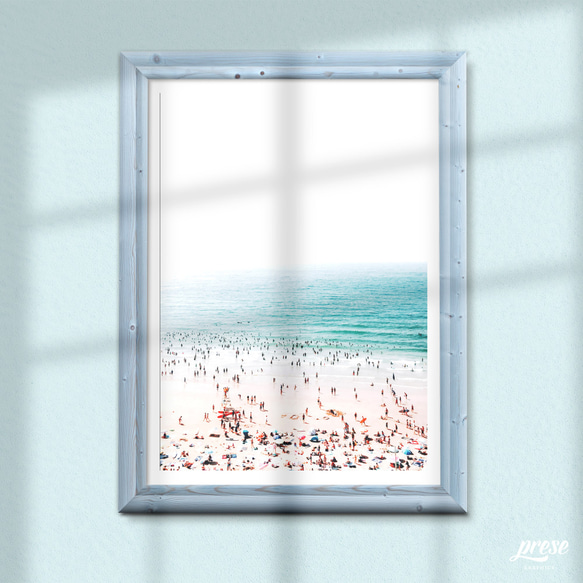 海水浴場の風景、コースタルなお部屋に、ビーチポスター 4枚目の画像