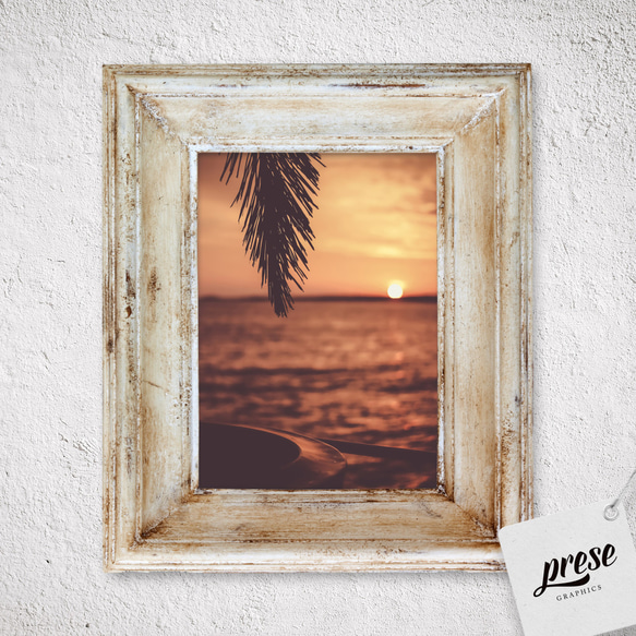 サンセット 夕日の海 おしゃれなポスター 3枚目の画像
