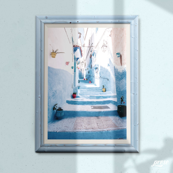モロッコ、シャウエンの路地 神秘的な青色の街 3枚目の画像