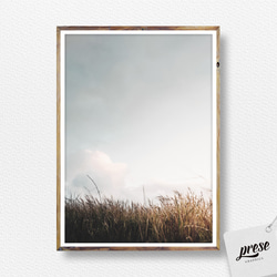 草原の風に吹かれて - 静寂と安らぎを誘う自然風景「ヨーロッパの空」アートポスター 3枚目の画像