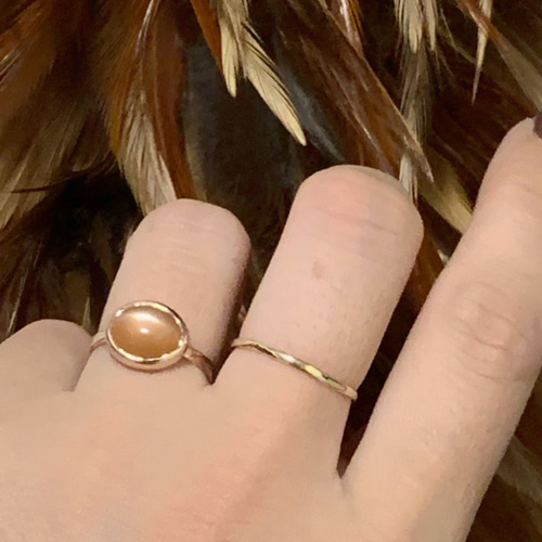 TSUTSUMI K10 オレンジムーンストーンリング K10 オレンジムーンストーンリング 指輪・リング RUDI LIFES 通販