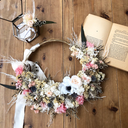 botanical wedding wreath （ブートニア付) 5枚目の画像