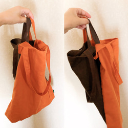 linen tote bag （にんじん）リネントート　トートバッグ 3枚目の画像