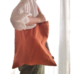 linen tote bag （にんじん）リネントート　トートバッグ 6枚目の画像