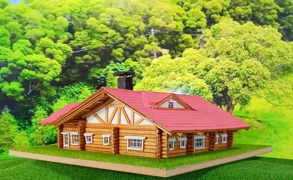 Nゲージサイズハンドメイドミニチュアログハウス その他雑貨 maruchus