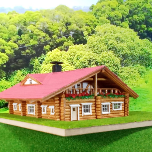 Gゲージ 自作ミニチュアログハウス模型 Gゲージ 自作ミニチュアログハウス模型 Gゲージ 自作ミニチュアログ
