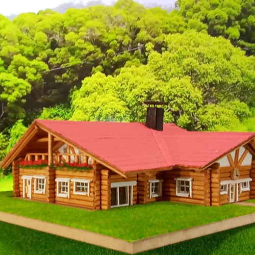 Nゲージサイズハンドメイドミニチュアログハウス その他雑貨 maruchus