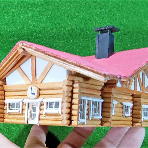 Nゲージサイズハンドメイドミニチュアログハウス その他雑貨 maruchus