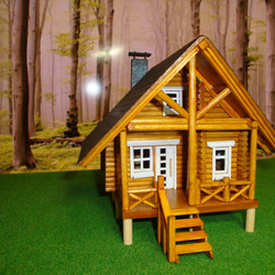 Nゲージサイズハンドメイドミニチュアログハウス その他雑貨 maruchus