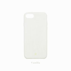 客製化多色真皮山羊皮系列馬卡龍夢幻色彩白色iPhone手機殼 第1張的照片