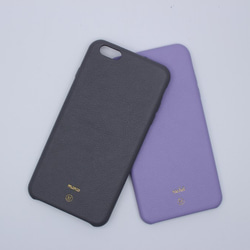 客製多色皮革小羊皮系列馬卡龍夢幻色彩蒂芬妮藍色真皮iPhone手機殼 第6張的照片