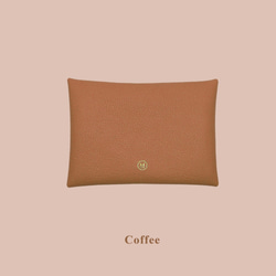 多色真皮革山羊皮系列馬卡龍夢幻色彩咖啡色卡片套 第2張的照片