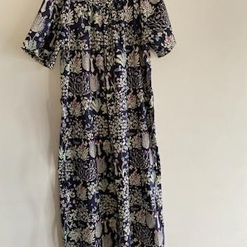 リバティ Yoshie ネイビー ワンピース ワンピース fuki18e 通販