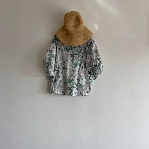 リバティLIBERTY エデナムEdenhamの秋ブラウス前タックMサイズ