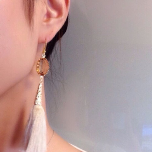 タッセルピアス イヤリング ピアス（フック・チェーン） Rikaro 通販