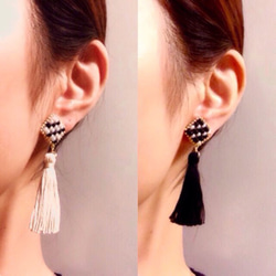 タッセルピアス イヤリング ピアス（フック・チェーン） Rikaro 通販