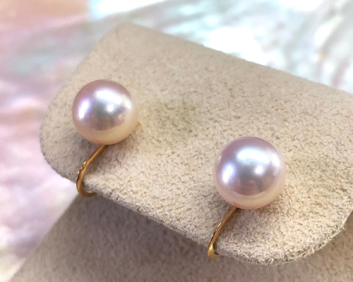K18パールイヤリング パール K18イヤリング(アコヤ真珠/3mm・6mm/ピアリング/6月