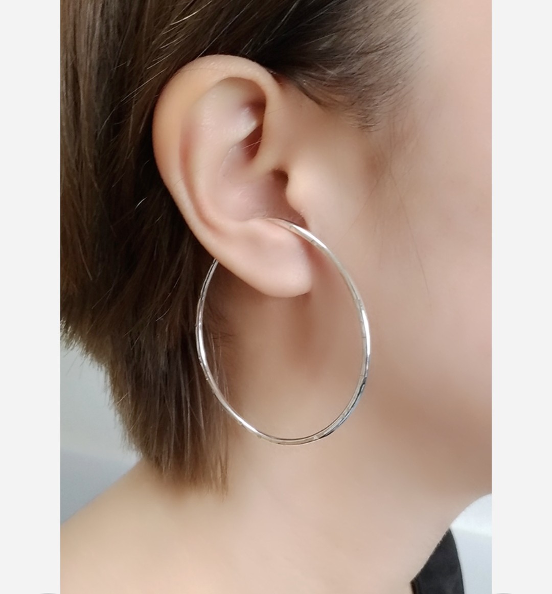 大きいイヤーカフ　silver950（両耳）