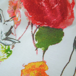 専用ページになります：大きな赤いお花がオトナかわいい☆シルクタッチな艶のある巾着ポーチ 8枚目の画像