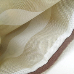 カラフル・ドット☆ふっくら織り模様のフラットポーチ:受注製作です 3枚目の画像