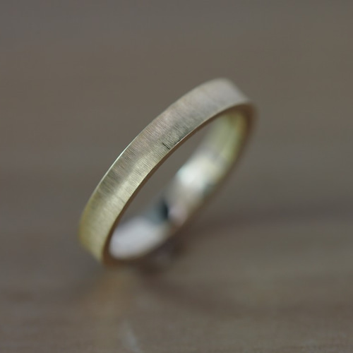 K18YG アンティーク風テクスチャー リング 指輪・リング 工房 正司