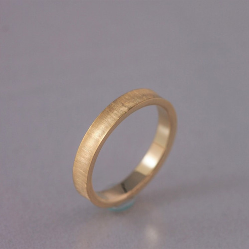 K18YG アンティーク風テクスチャー リング 指輪・リング 工房 正司