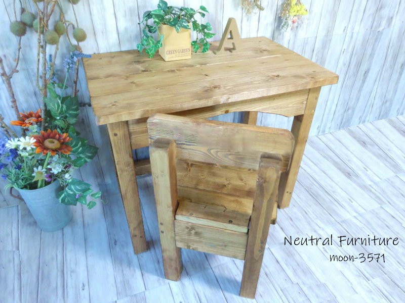 キッズチェア&キッズデスク（チーク色）