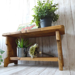 フラワースタンド （チーク色） 5枚目の画像