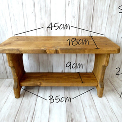 フラワースタンド （チーク色） 6枚目の画像